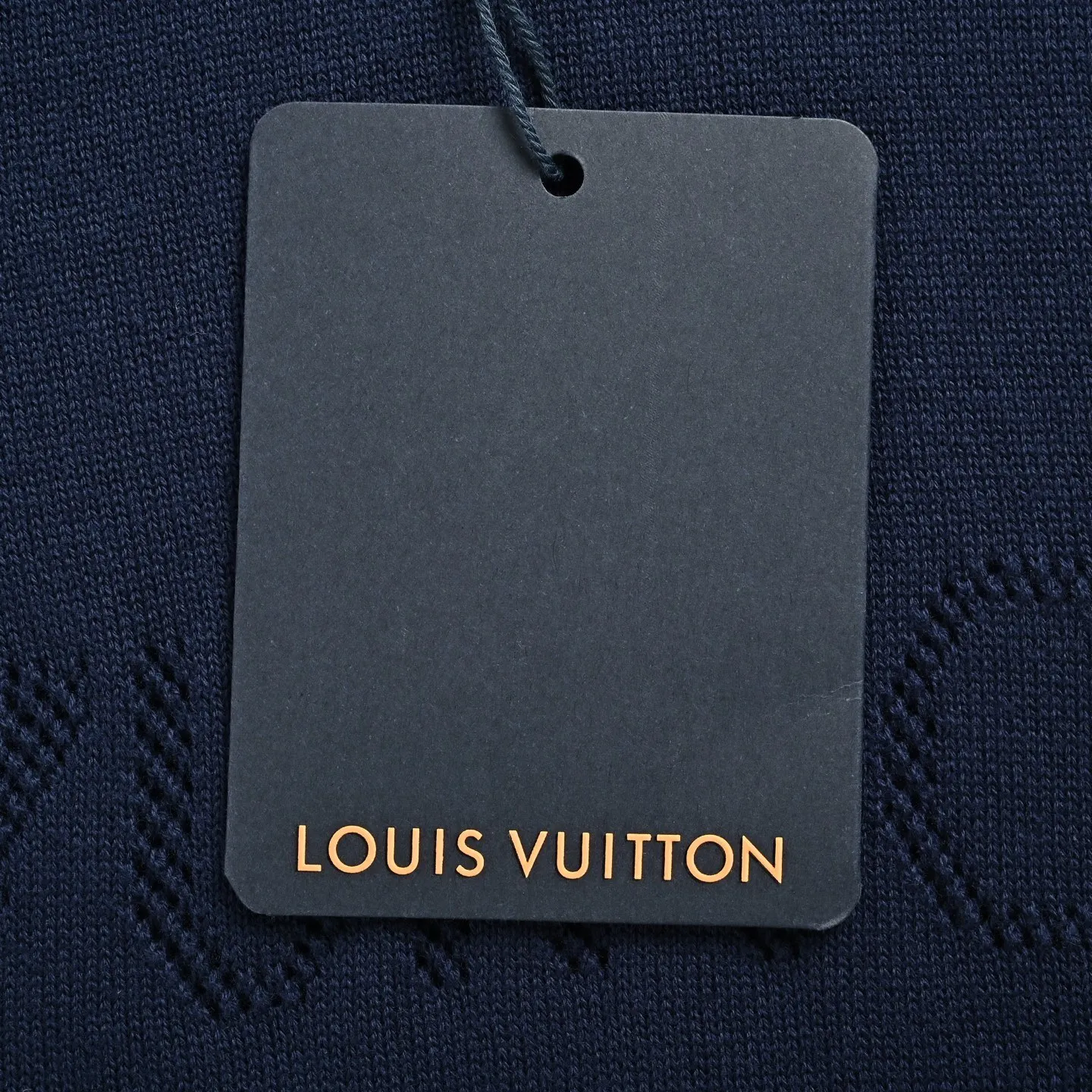 Louis Vuitton/Louis Vuitton 26ss hollow letter jacquard knitted short sleeves